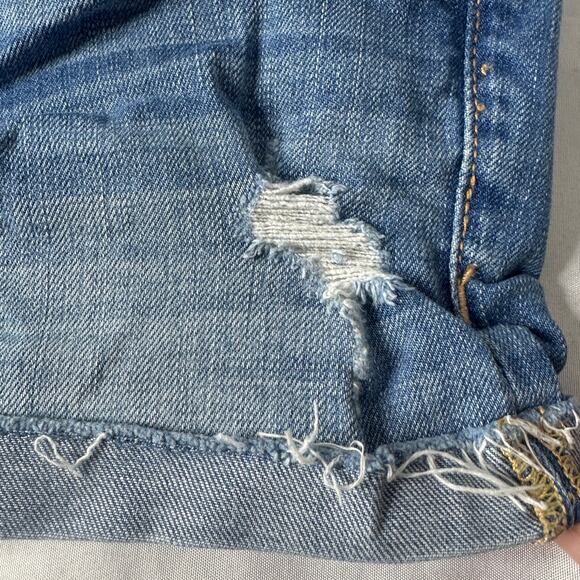 Y2K Hollister Rainbow Stitch Denim Shorts Surfer California Coastal - Picture 7 of 11